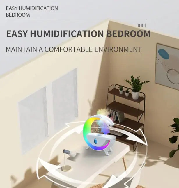 Anti-Gravity Humidifier Water Drop RGB Desk LED Night Light